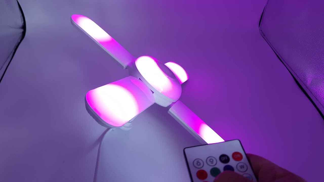 Bluetooth M&uuml;zik Pervane RGB Led Ampul Tasarruflu Beyaz Işık E27