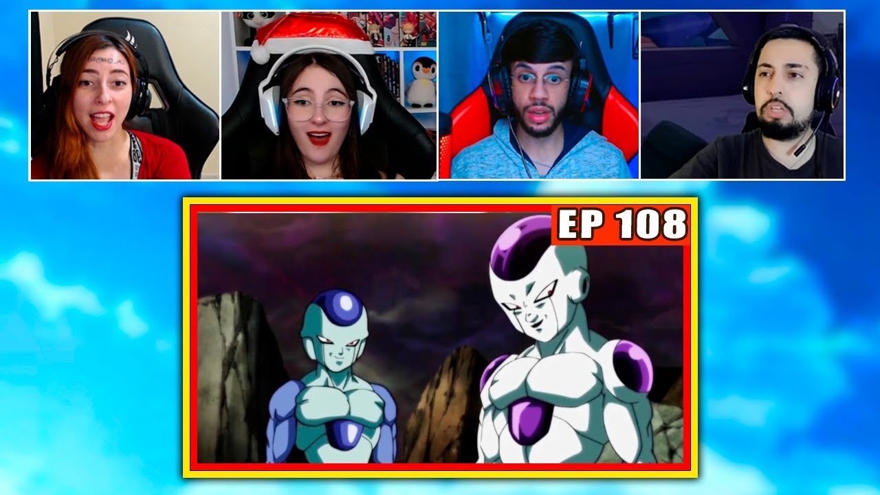 Feeza derruba Frost | 4 Pessoas Reagindo | Dragon Ball SUPER - EP 108