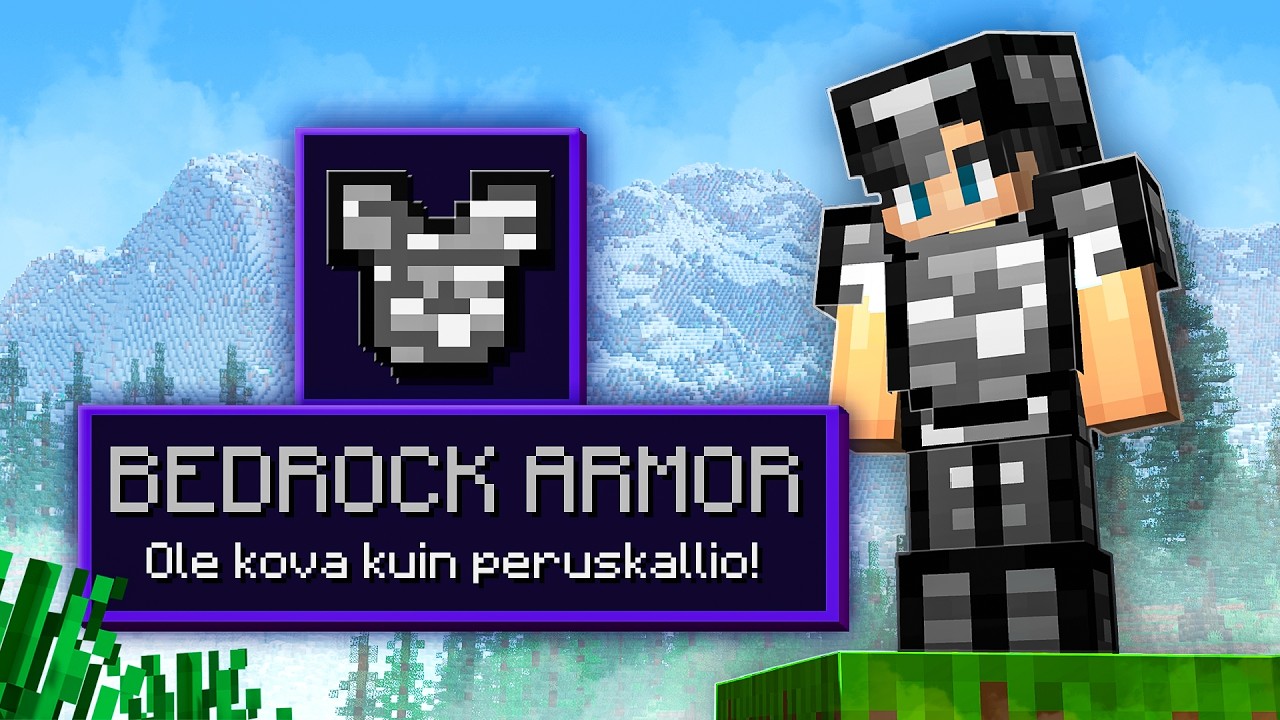 Lisäsin Minecraftiin Bedrock Tavaroita..