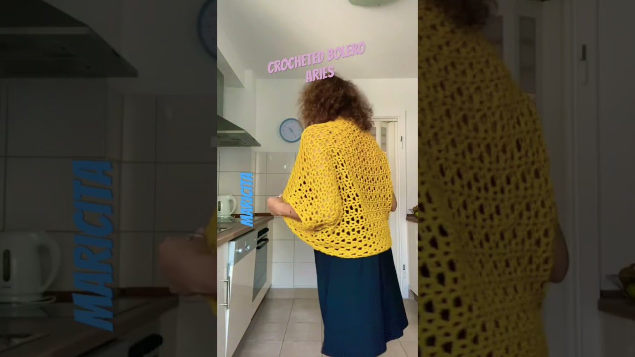 😍2 CROCHETED BOLERO HERE 💯BY MARICITA ✅ #crochet #crocheted #bolero #sweater #top #knitting
