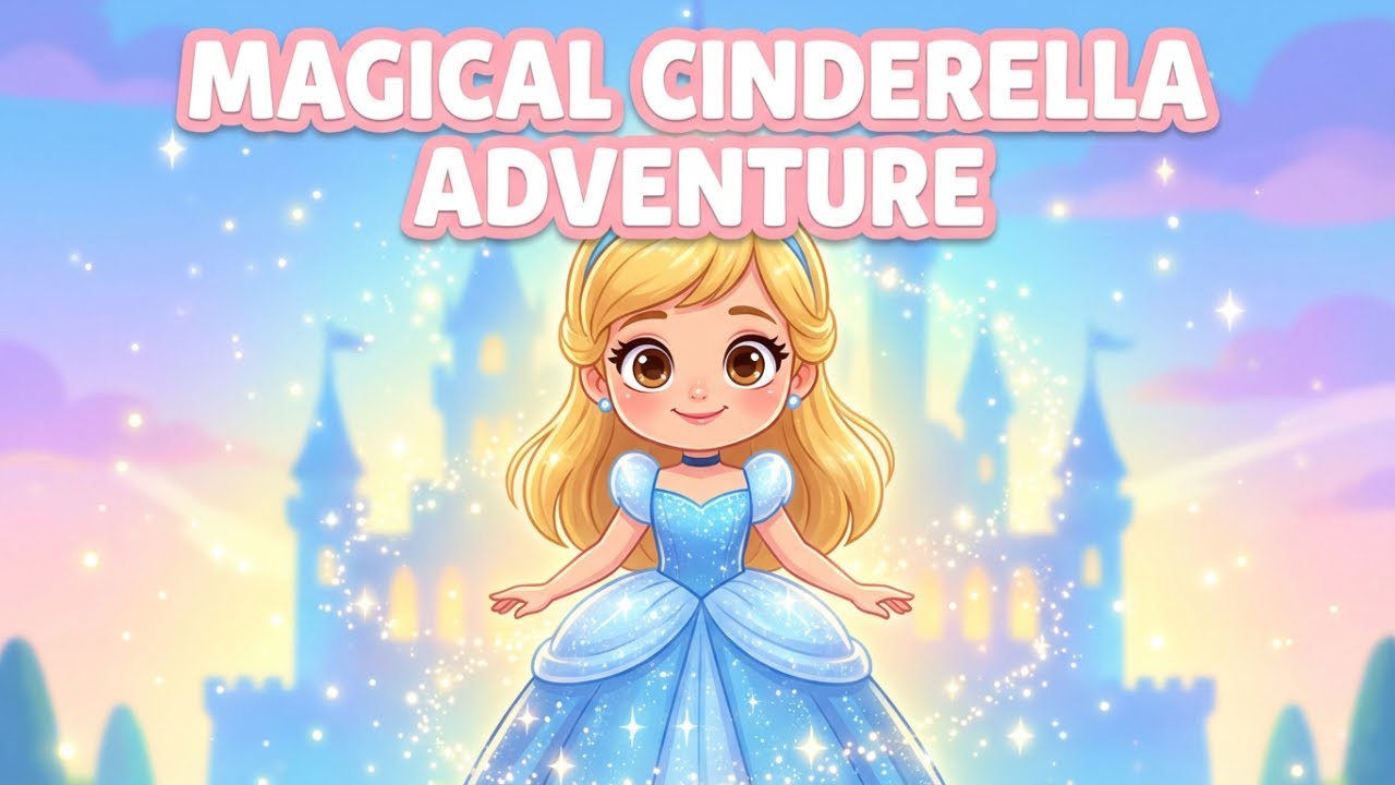 “Cinderella Story 👸 | Magical Fairy Tale for Kids | Cartoon Bedtime Story”+