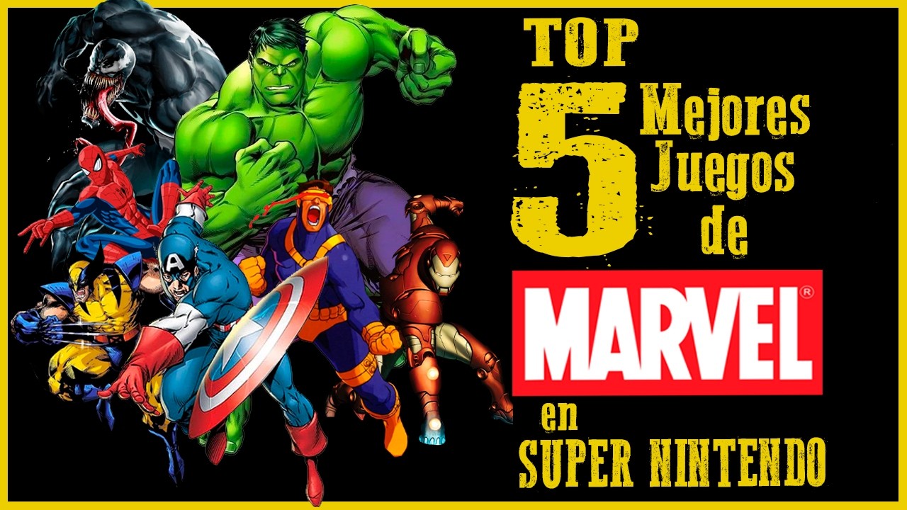 🕹️ Los MEJORES JUEGOS de SUPER HEROES de #marvel para el #snes