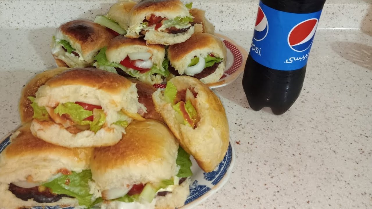 #طريقة #همبرغر _الدجاج في البيت طريقة سهلة ولذيذة•/•👌