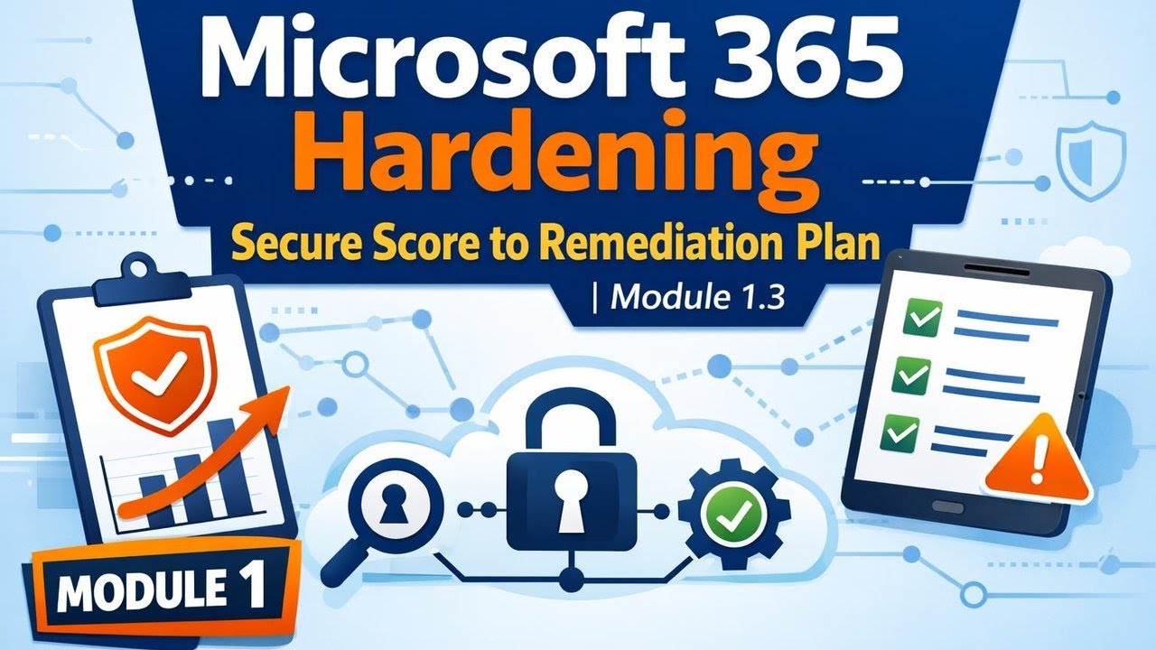 Microsoft 365 Hardening: Secure Score to Remediation Plan | Module 1.3