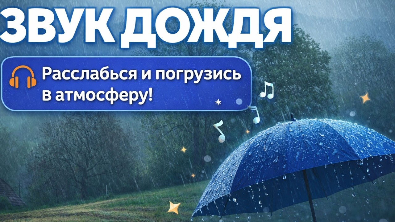 Шум Дождя | Звуки дождя для сна