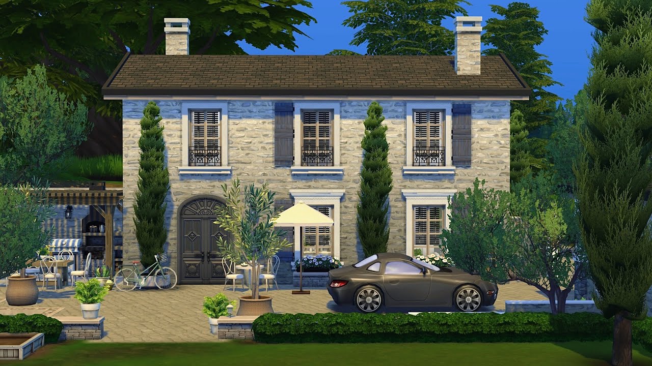 Французский семейный дом • Набор «От сада до стола» • The Sims 4 • Без CC | Быстрая сборка