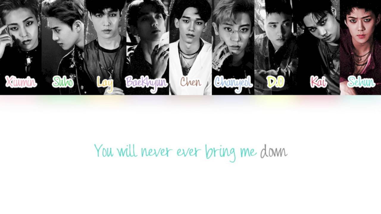 EXO - Can't Bring Me Down Color Coded Lyrics (Han/Rom/Eng)