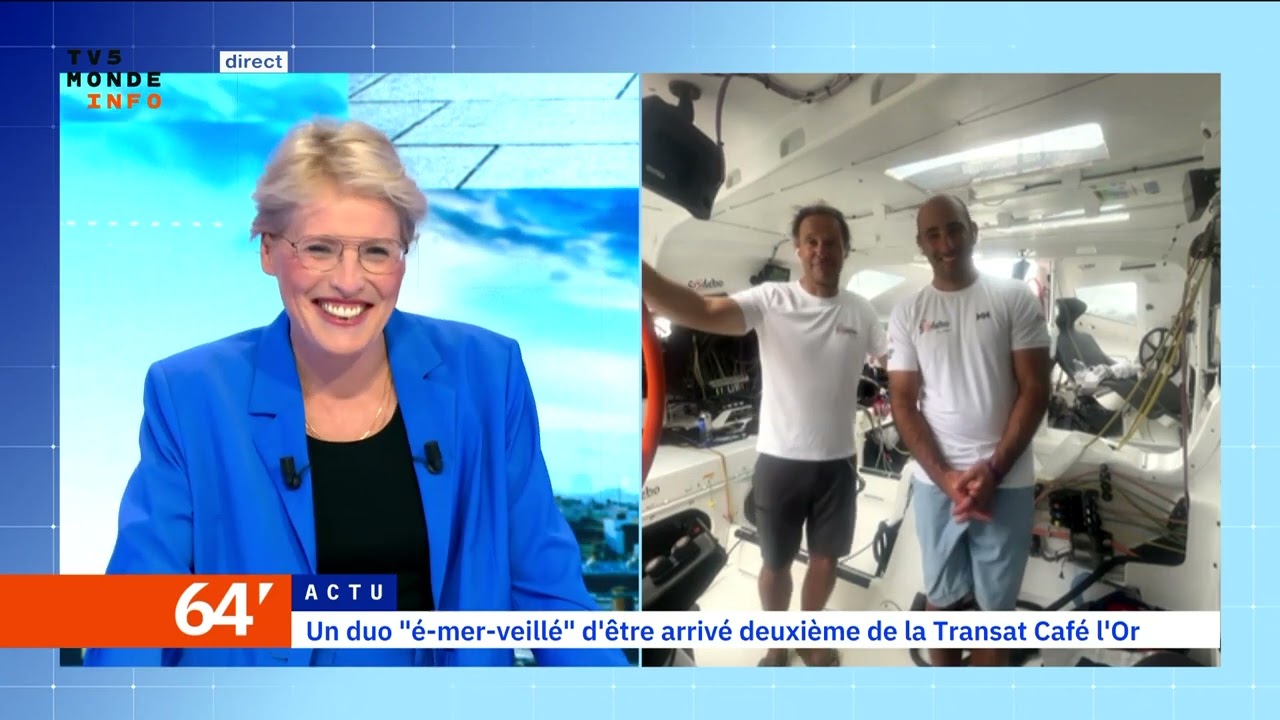 Un duo "é-mer-veillé" d'être arrivé deuxième de la Transat Café l'Or