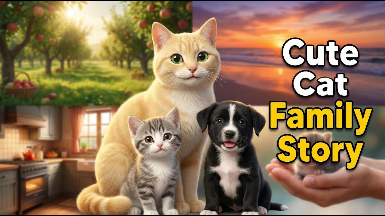 Cute Cat Family Life & Rescue Adventures | Luna, Mina & Rolly Full Story (Cat TV)