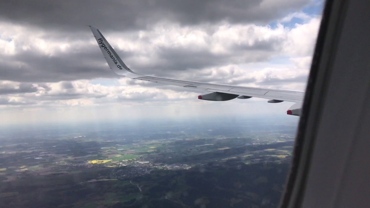 Landeanflug Germania Flughafen Münster  Osnabrück 09.05.2017 ST7003