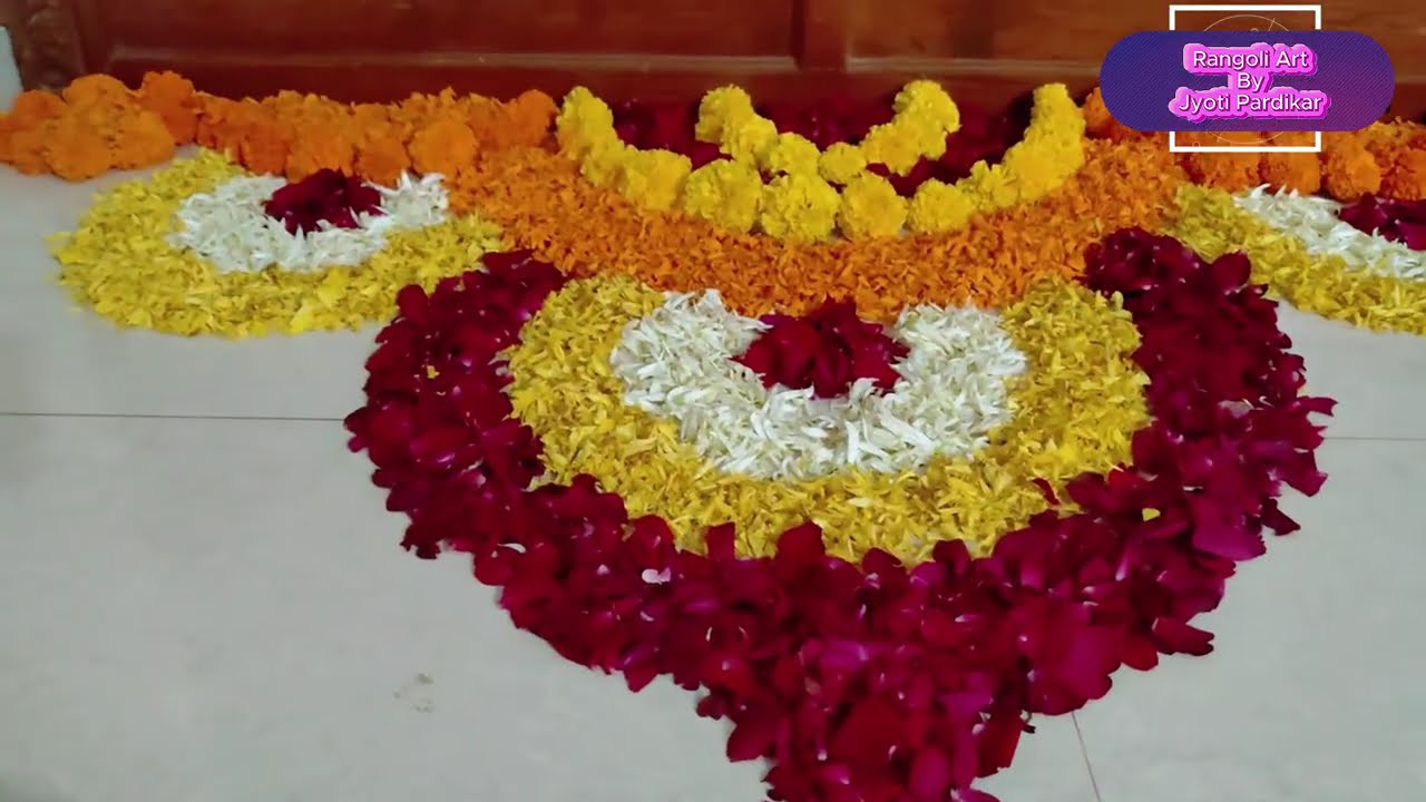 #रांगोळी गौरी दिपावली सजावट Festive Rangoli #creativerangoli #festivalrangoli