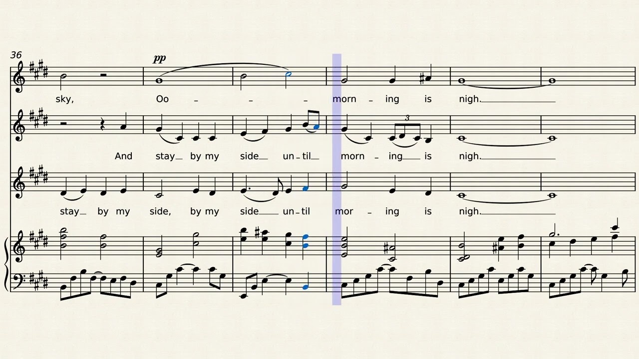 Away in a Manger - A Christmas song  arranged for SSA choir and piano in a modal/early music style