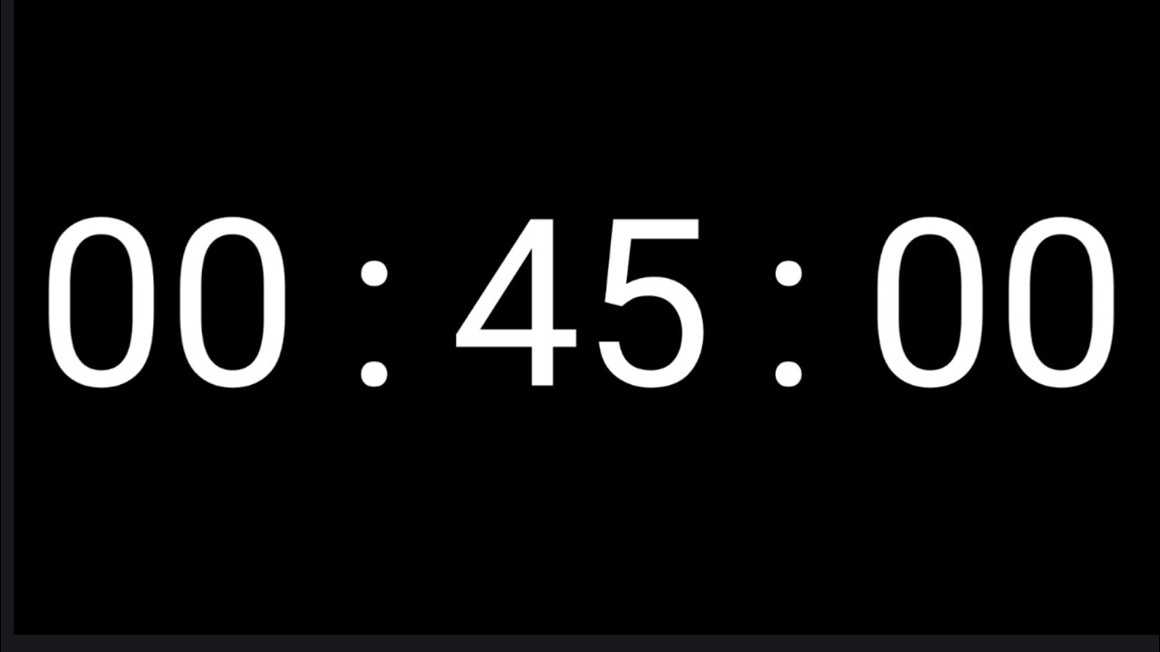 45 Minute Countup Timer For Study 