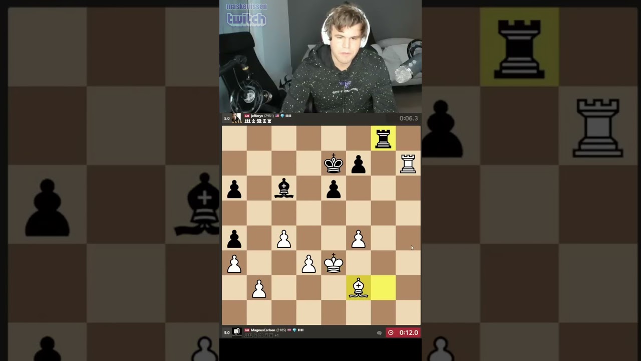 Magnus fighting against Jeffery Xiong #chess #shorts #magnus #carlsen