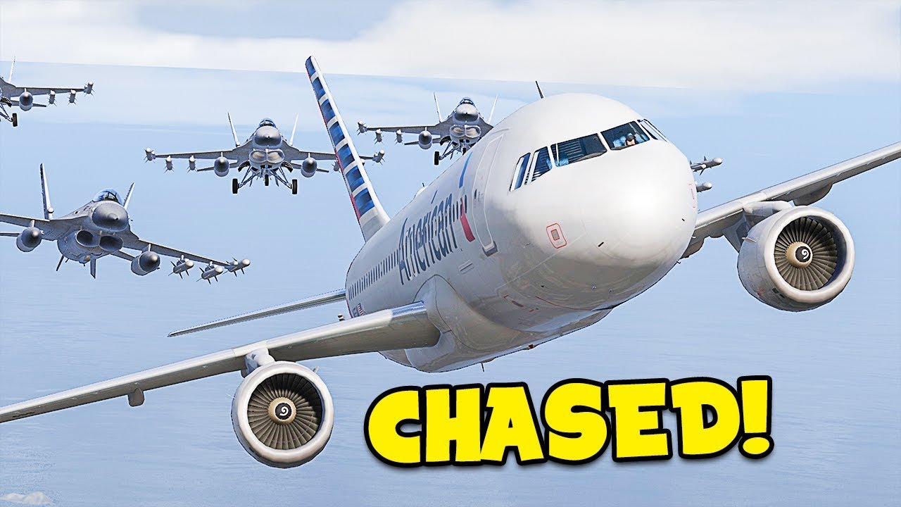 GETTING CHASED in GTA 5 FiveM Flight Simulator