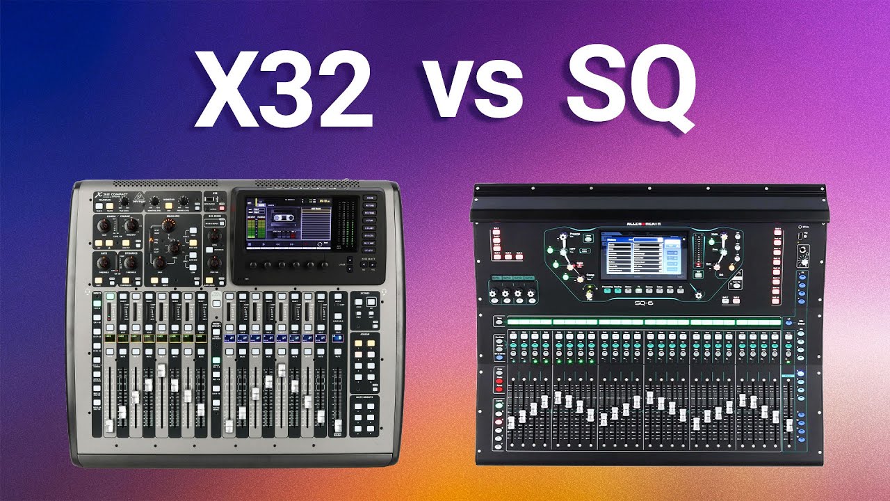 SQ vs X32 - Is A&H worth the extra $$$? | with @PluggedinAV