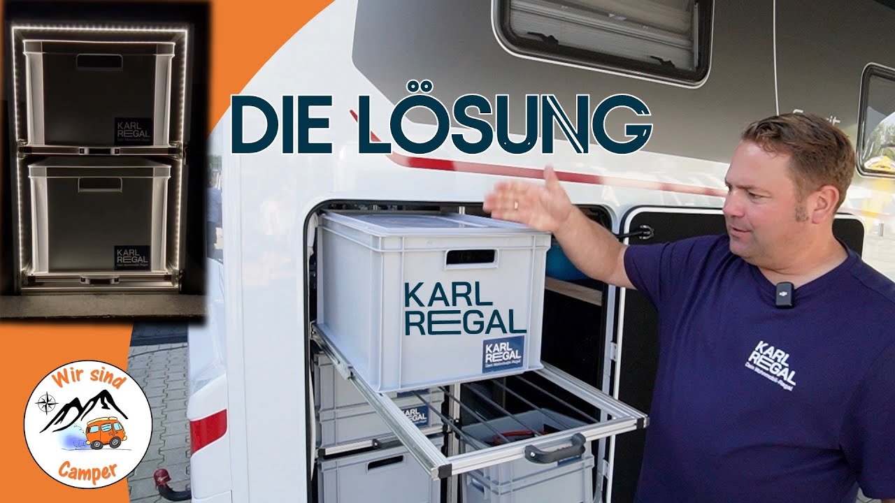 Individuelles Regalsystem für die Heckgarage von KARL REGAL