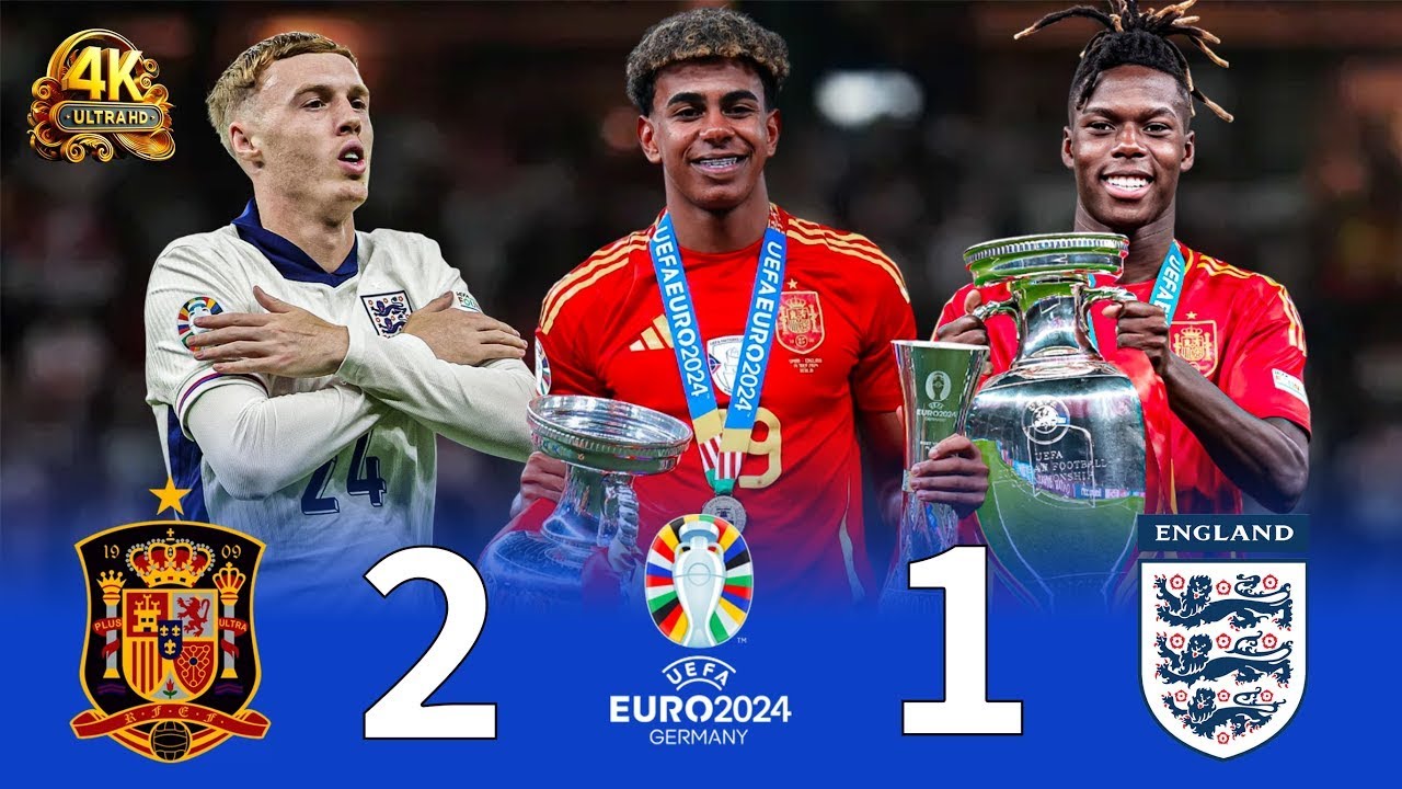Spain 2-1 England | Euro 2024 Final | 4K UHD HDR10 | Extended Highlights