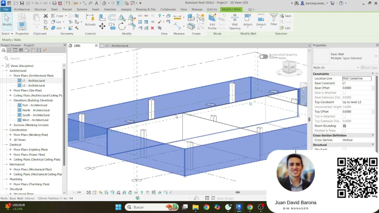 Revit: Herramienta predilecta BIM Management 4  Edición de muros