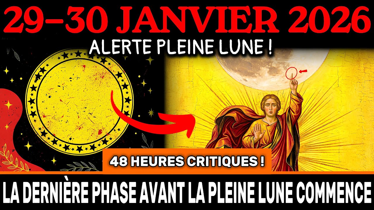 NE FAIS PAS ÇA le 29-30 jan ! DERNIÈRE phase avant la PLEINE LUNE de FÉVRIER – préparez-vous !