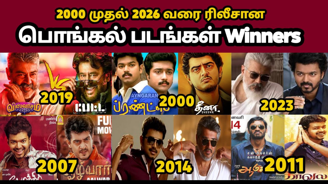 Pongal Released Movies Clash 2026 | Rajinikanth vs Kamal Haasan | Thalapathy Vijay