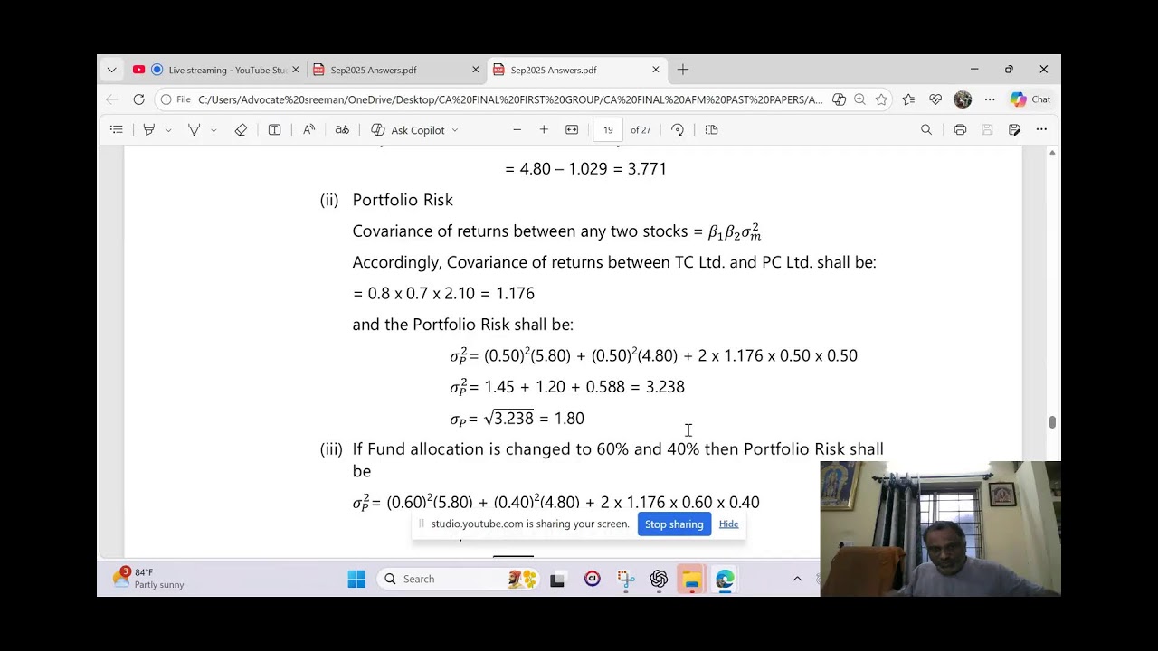 AFM Questions  solving by Advocate Sreemannarayana Mallela, M.Com., LL.M.