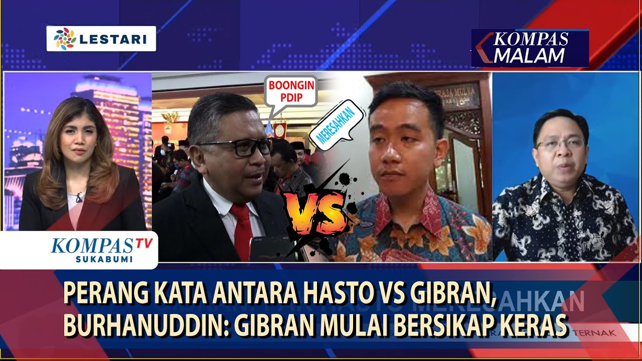 Perang Kata Antara Hasto Vs Gibran, Burhanuddin: Gibran Mulai Bersikap Keras