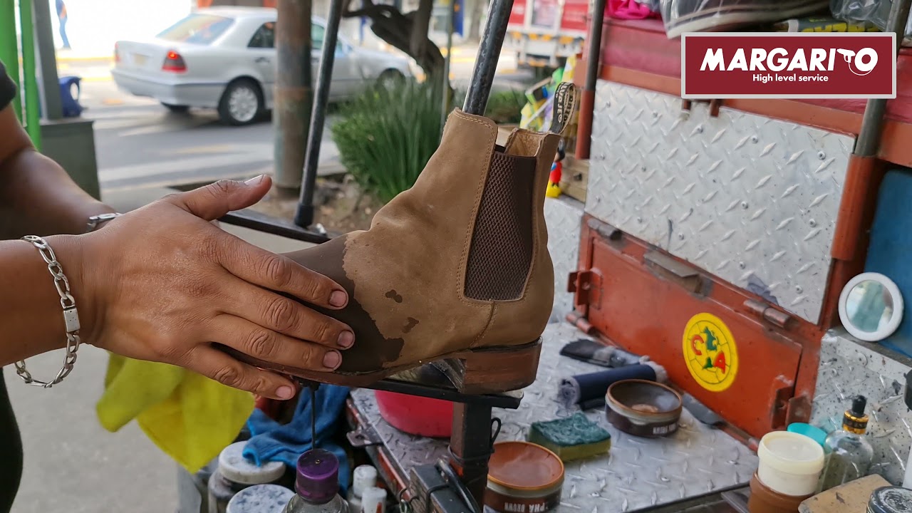 Un trabajo especial en bota de nobuk