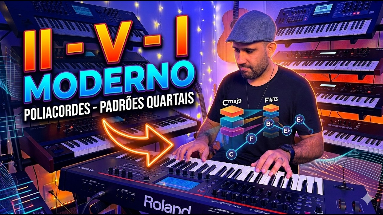 Como transformar o II-V-I no piano 🎹 Poliacordes, Acordes Alterados e Voicings Quartais