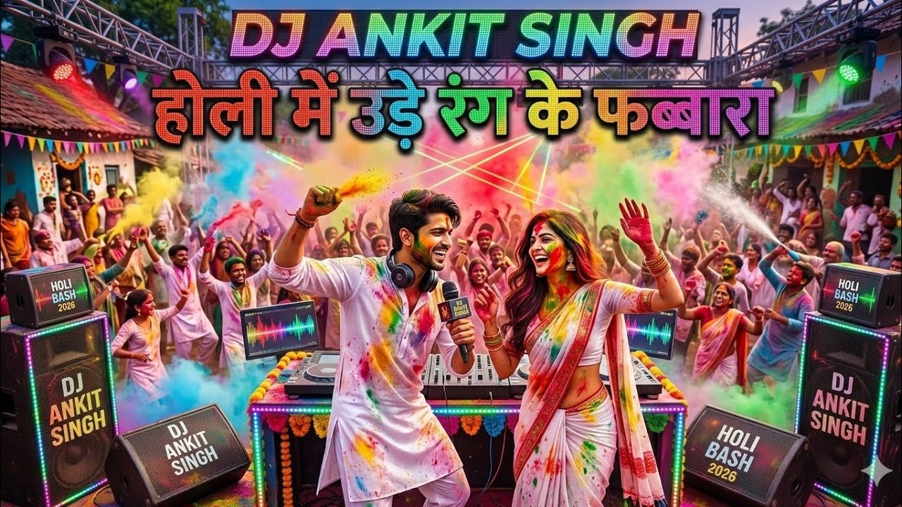 #video DJ ANKIT SINGH होली में उड़े रंग के फब्बारा bhojpuri song new DJ Holi #ankitsinghofficialai 