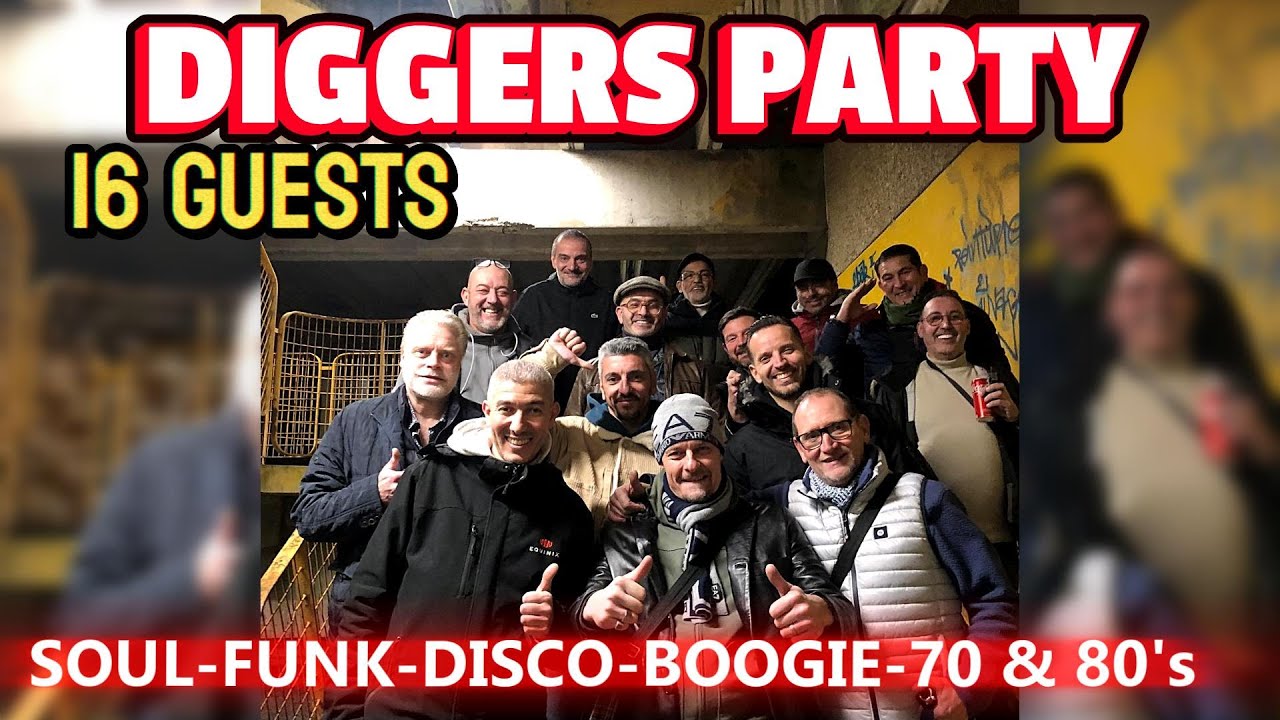 Diggers Party Special Soul Funk Boogie Live | 16 Guests Radio Show