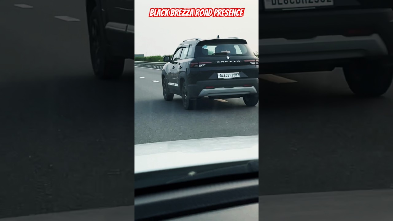 Maruti Brezza Black edition 2025 🔥Road presence #shorts #brezza  #marutibrezza #cars #carshorts