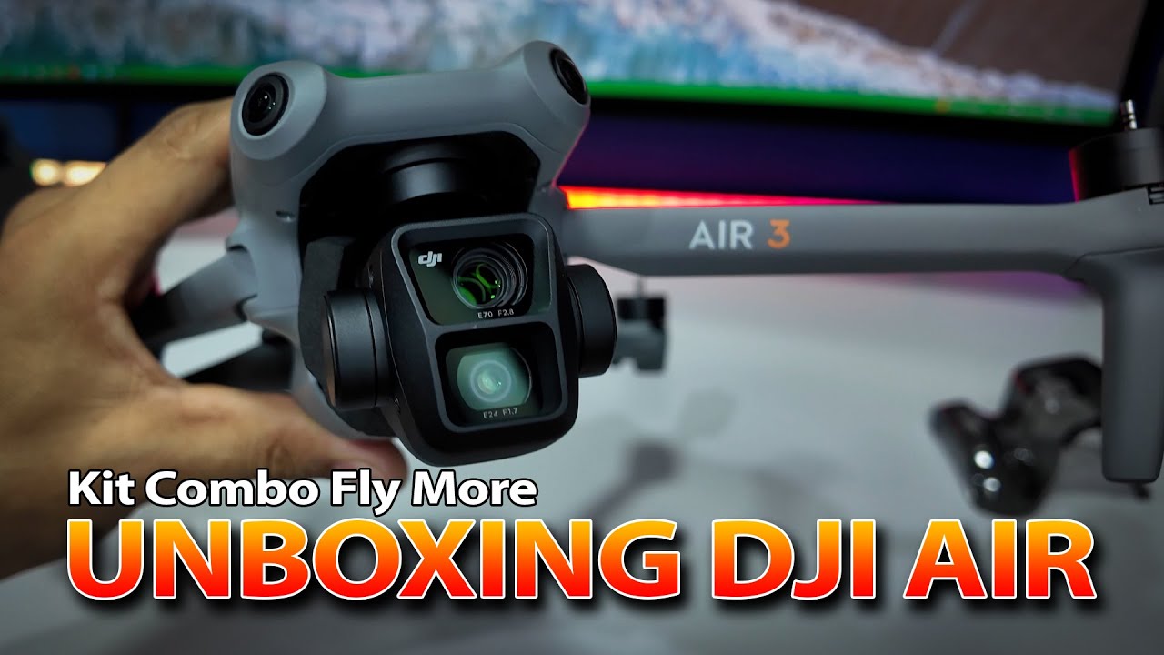 Unboxing do DJI AIR 3 e primeiras impressões