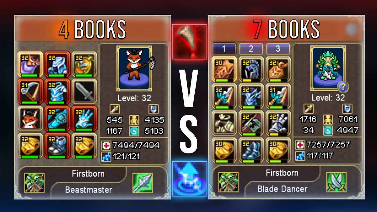 4 Books Beastmaster (Fext) Vs 7 Books Blade dancer (Empatti) - Warspear Online @FextWS