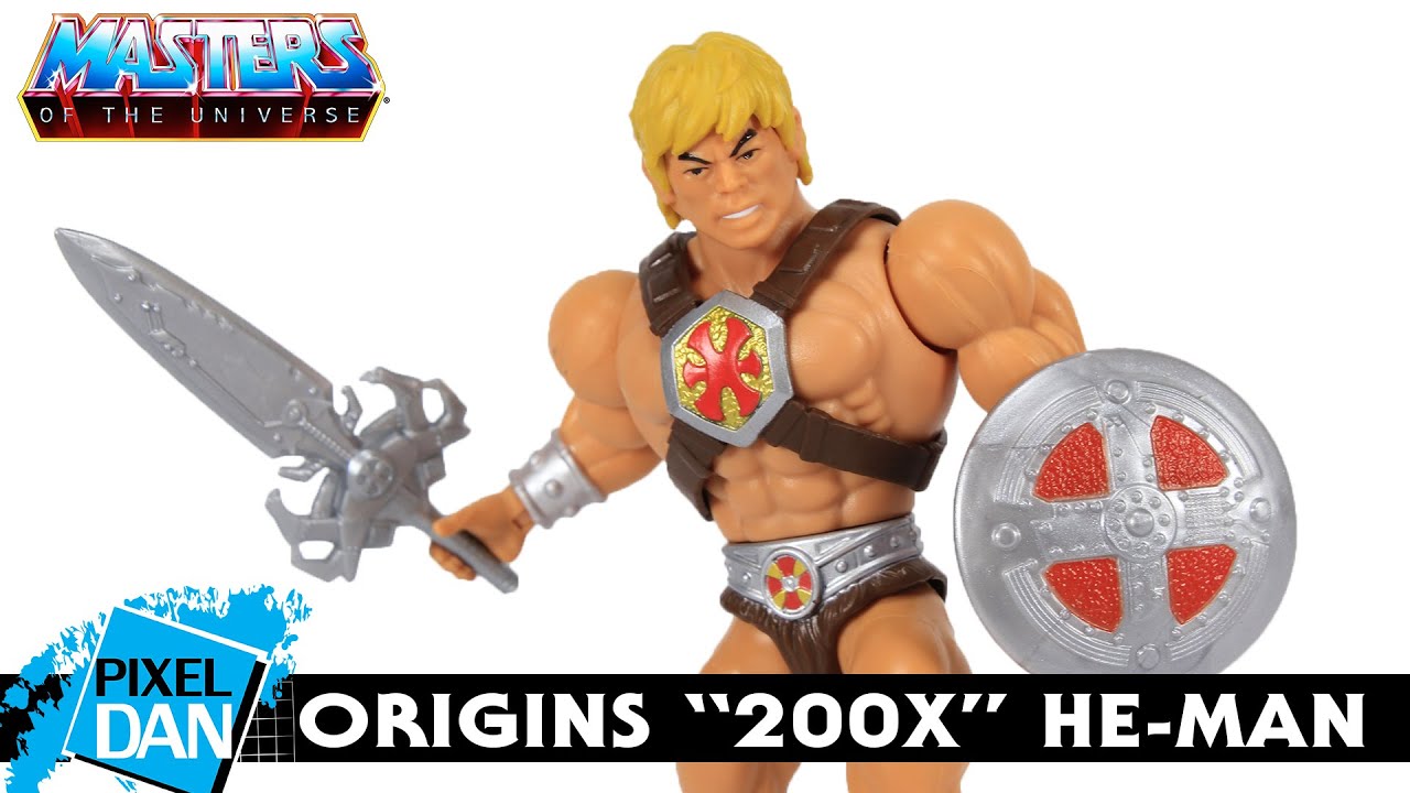 200X HE-MAN MOTU Origins Action Figure Review | Masters of the Universe Origins
