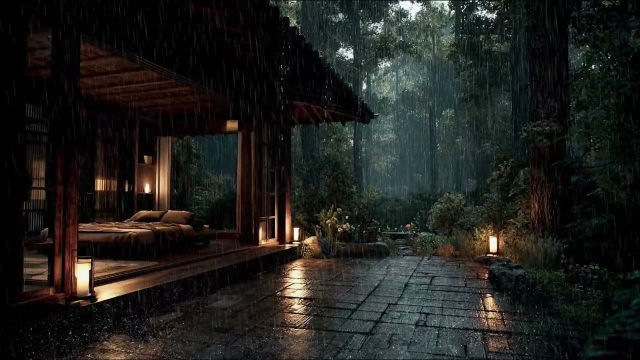 😴 Fall Asleep to Peaceful Forest Rain 🌧️ Natural Sleep Sounds for Deep Rest & Calm 🌲