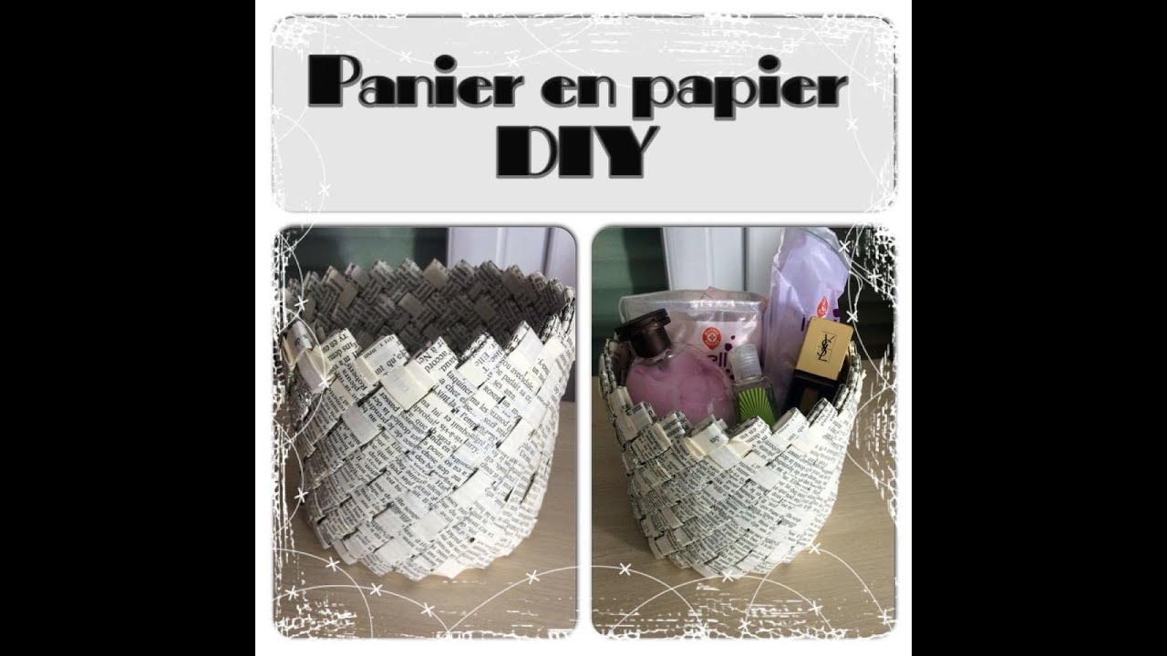 ♡ Panier en papier ♡ 100% récupération 0 Euro :)