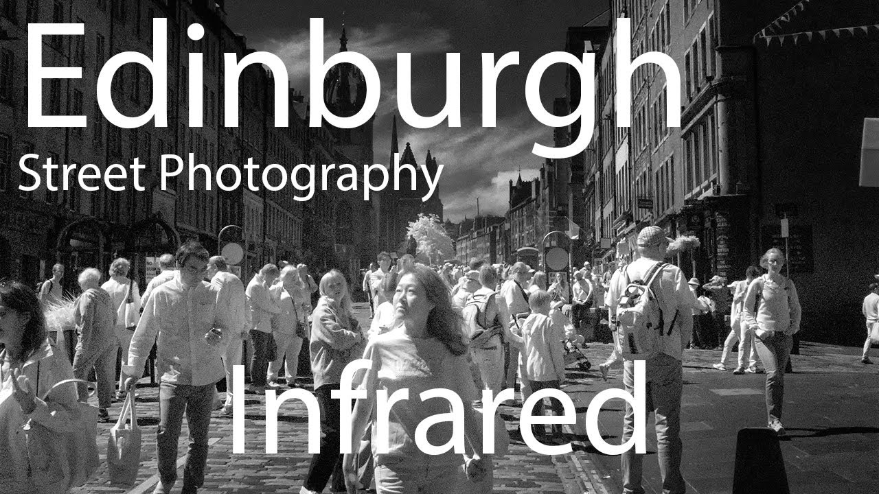Edinburgh street photography in Infrared