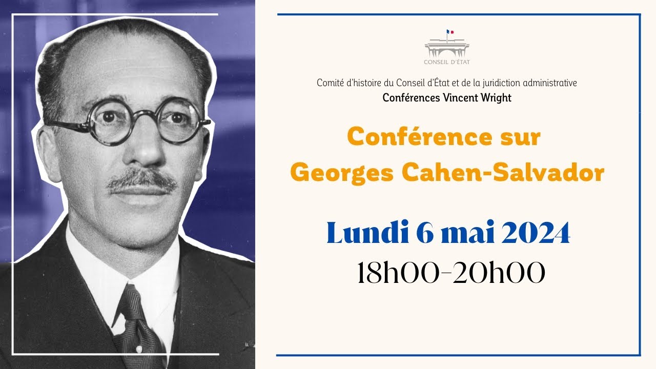 Conférence sur Georges Cahen Salvador