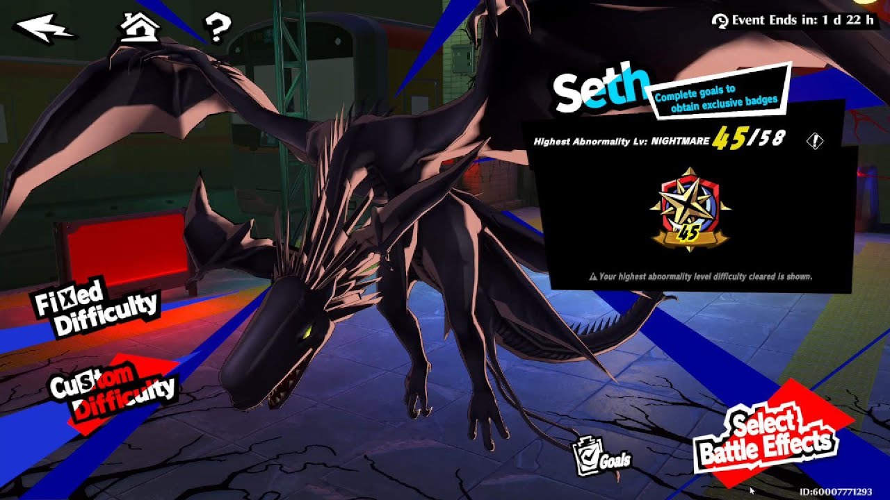 Seth Level 45 Boss Fight w/ Makoto Team - P5X (Global)