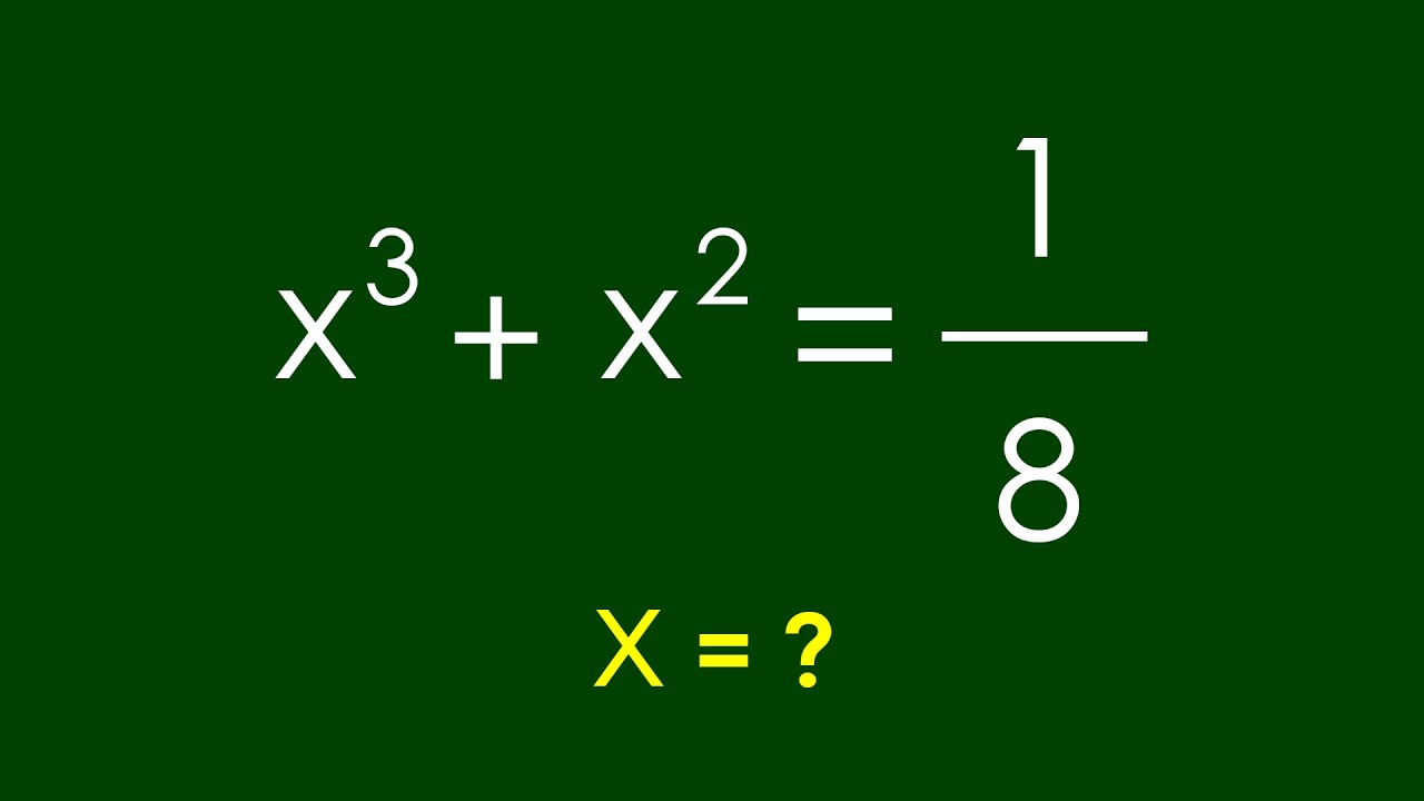 A Nice Algebra Problem | Math Olympiad x=?