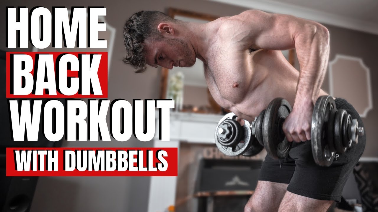 HOME BACK WORKOUT With Dumbbells | BUILD MUSCLE