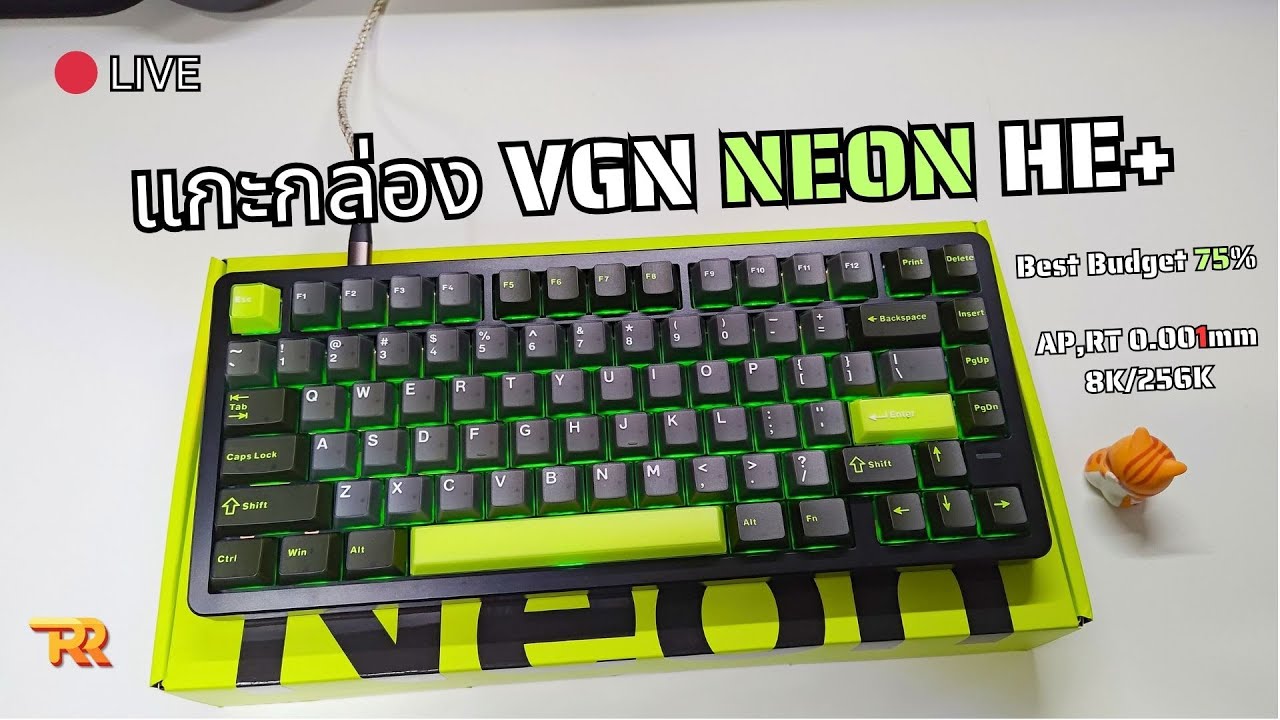🔴TRRUnbox แกะกล่องรีวิว VGN NEON 75 HE+ | Best Budget HE-Keyboard 75% ปี2025 | TTC Elf King