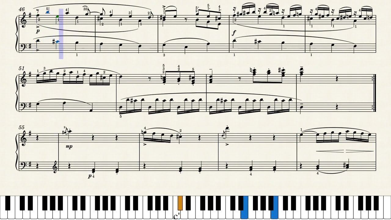 모짜르트 소나타 5번 1악장 | Mozart Sonata No.5 I.Allegro, K.283