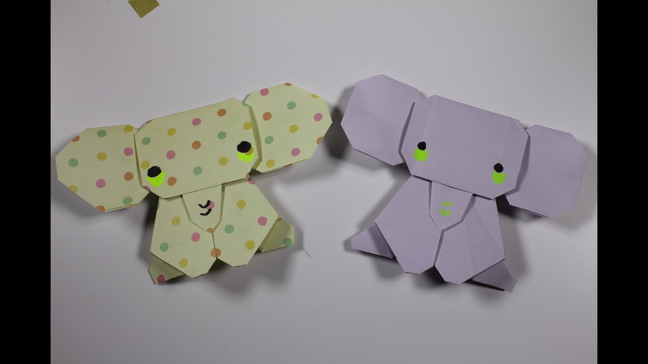 How to  Origami Animal :  Elephant
