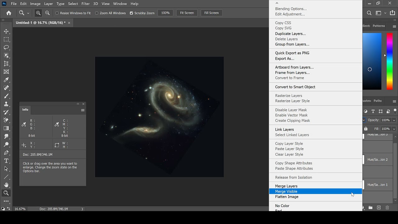 ARP 273 Image Processing Flow Using Data from the Hubble Space Telescope