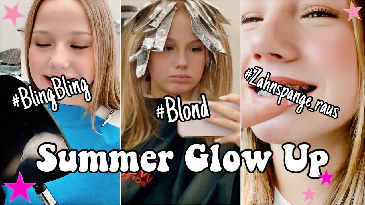 ENDLICH - FESTE ZAHNSPANGE RAUS 🥳 NEUE HAARE | GLITZER ZAHNSTEIN Summer Glow Up 💕 HEY ISI