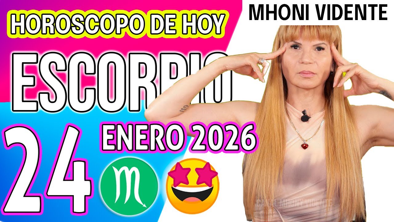 ESCORPIO ♏UNA OPORTUNIDAD DE ORO VIENE MUCHO DINERO🟢 HOROSCOPO De Hoy 24 de ENERO 2026 Mhoni Vidente