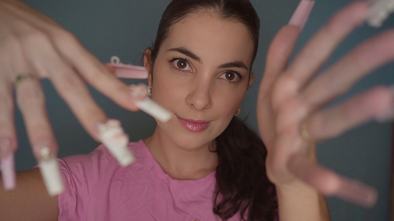 ASMR Tapping na lente e objetos com mic da câmera