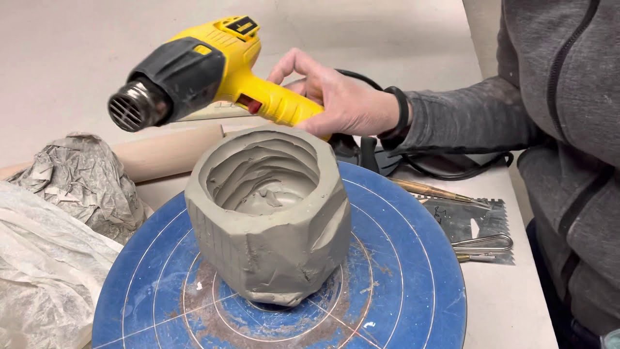 KURINUKI  YUNOMI CHAWAN/TEACUP, USE HEAT GUN TO DRY